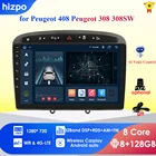 Автомагнитола 2 Din, 4 + 64 ГБ, 9 '', Android 10, для PEUGEOT 308 308S 408 2012-2020