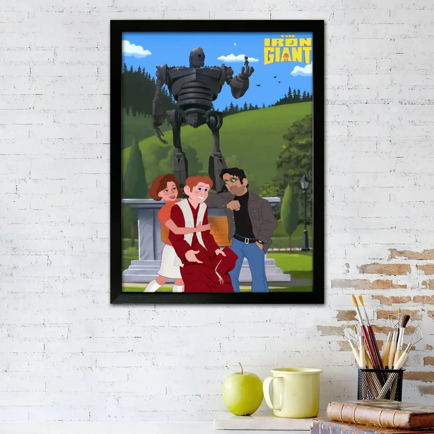 Железный гигантский постер с принтами настенная живопись на холсте для