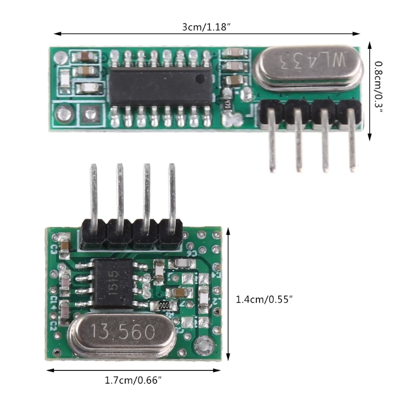Wireless Transceiver 433Mhz RF Wireless Transmitter Module Receiver Kit Wireless images - 6