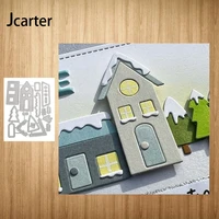 metal cutting dies house architecture craft stencil for scrapbooking handmade tools make album model punch blade decor template