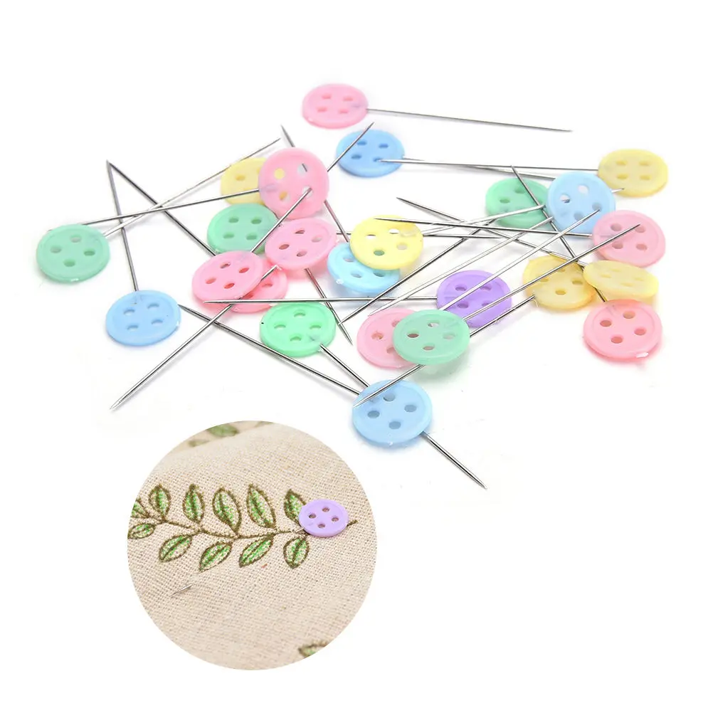 

100Pcs/box Multi-color Patchwork Pins Dressmaking Pins Embroidery Patchwork Pins Accessories DIY Sewing Accessories