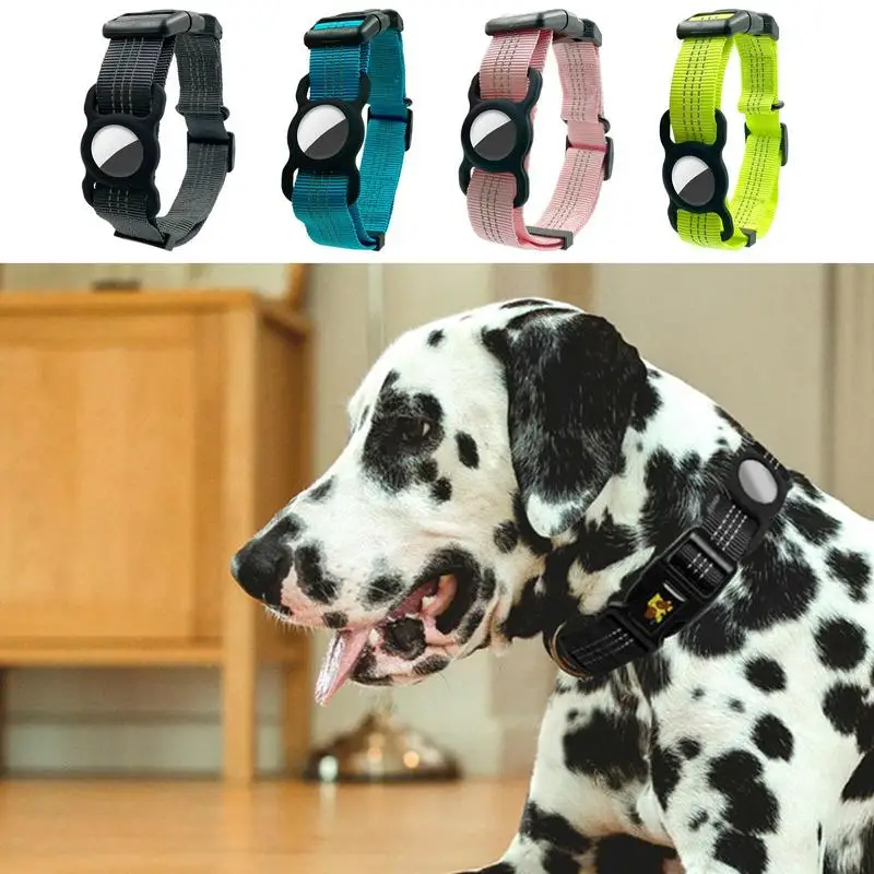 

Reflective Pets Collar Adjustable Tracking Device Locator Band Lightweight High Density Polyester Collars For Cat Dog Pet Supply