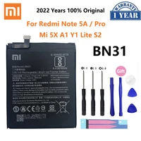 Xiao Original Phone Battery BN31 For Xiaomi Mi5X Redmi Note Pro Redmi Lite 3000mAh Batteries Tools