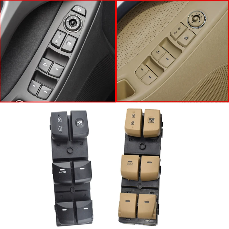 

Window Control Switch Electric Window Regulator Buttons For Hyundai Elantra 2012 2013 2014 2015 2016 93570-4V000