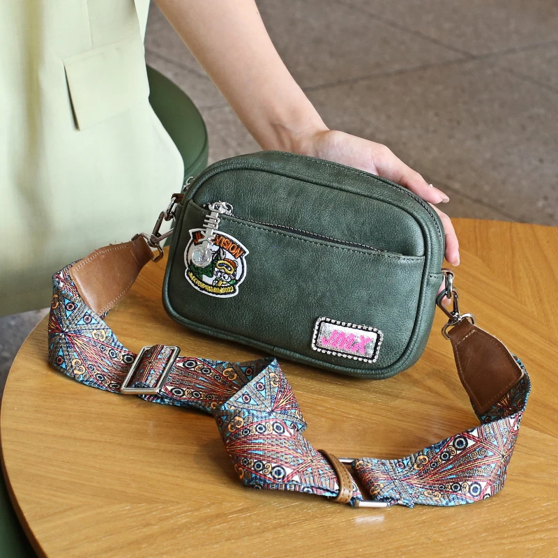 

Genuine Leather Women's Bag Small Side Bag 2022 Trend Female Crossbody Bags for Women Messenger Bag