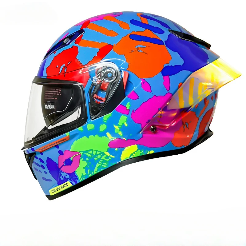 Мотоциклетный шлем розового цвета закрытый для женщин черный с сертификацией DOT