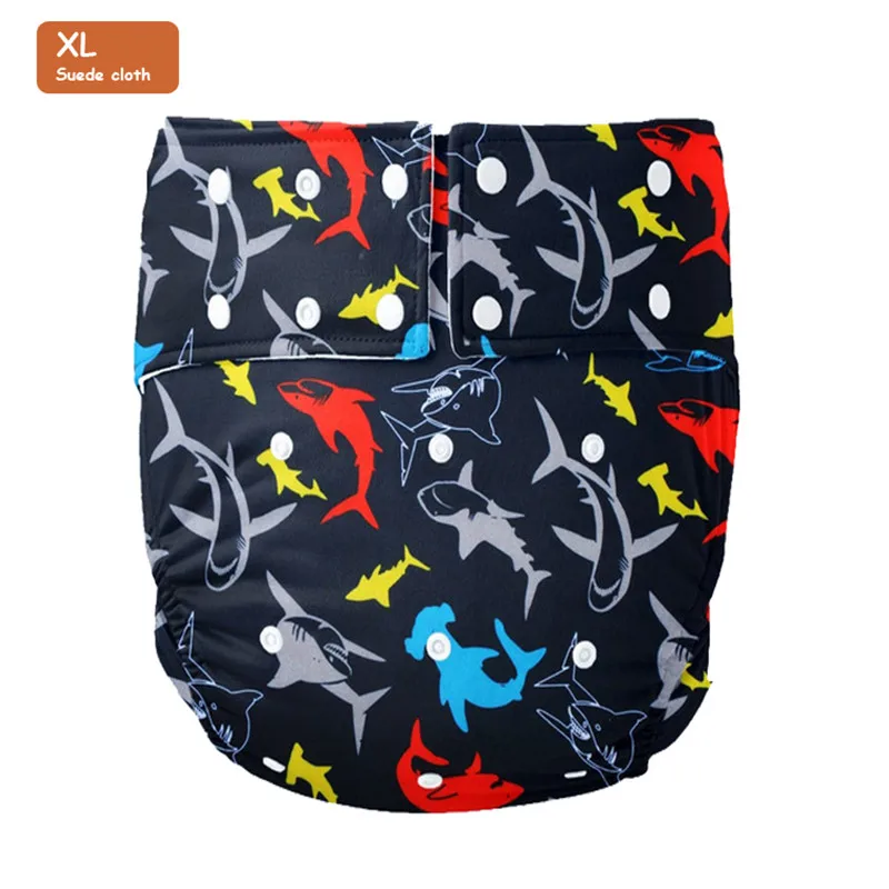 BESTOICE 1 XL PRINT Teen Adult Cloth Diaper Nappy Pocket Incontinence Waterproof Reusable Leg Gussets ABDL Age Role Play Costume
