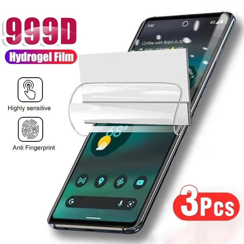 

3PCS Screen Protector for Google Pixel 6 6Pro 6A Pixel 7 7Pro 7A Hydrogel Film Screen Protective film Not glass