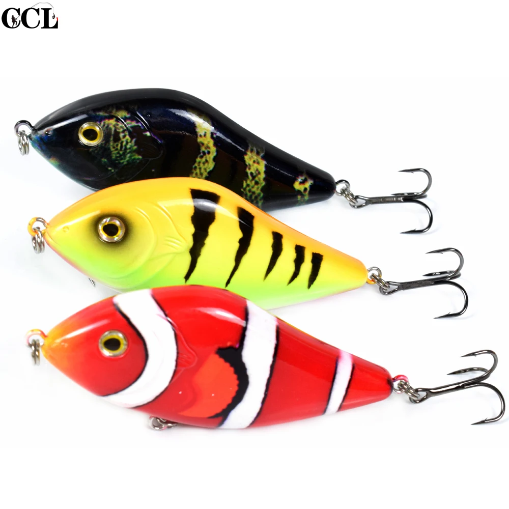 Slider Jerkbait 10cm 45g  Jerk Bait Sinking Hard Plastic Fishing Lures Bass Pike Musky Wobbler Bait Fishing Tackle