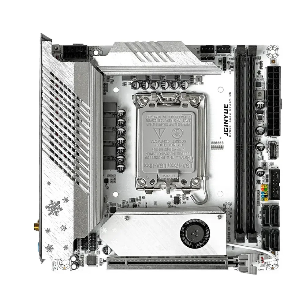 Материнская плата JGINYUE B760i LGA 1700 поддержка Intel Core 12th 13th DDR5 оперативная память
