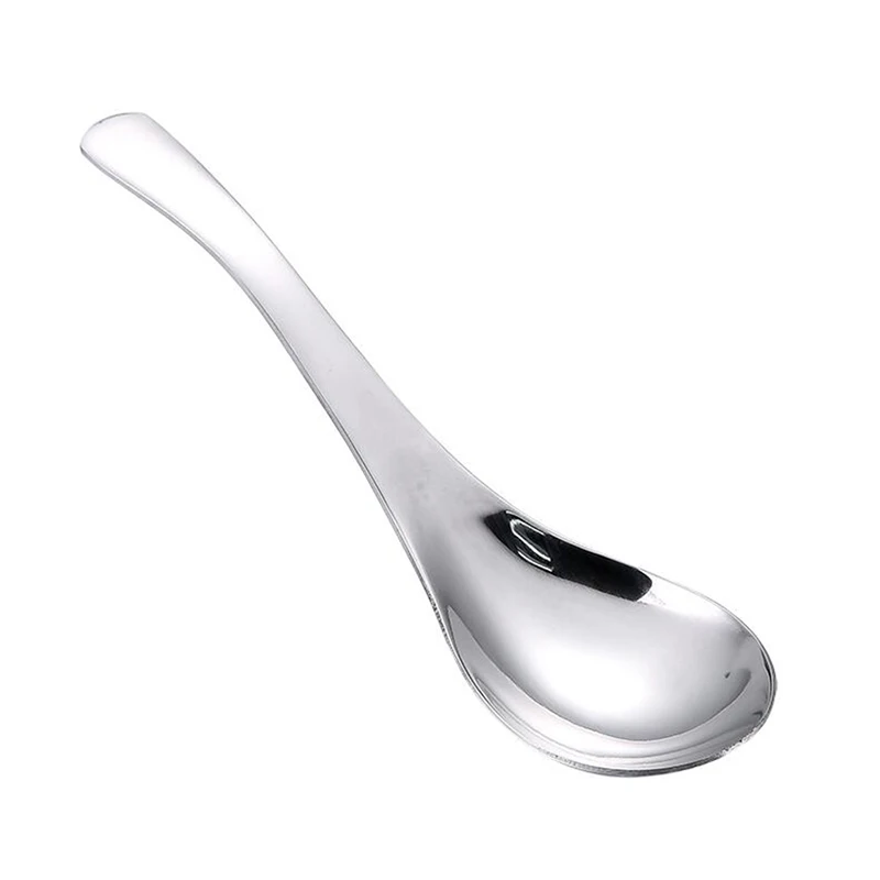 

Stainless Steel Spoon 3 Size Rice Soup Spoon Kids Ice Cream Dessert Spoons Deepened Tea Coffee Spoon Kitchen Dinner Tableware