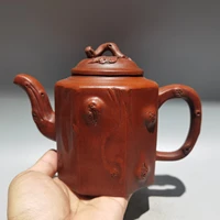 8 chinese yixing zisha pottery bafang stump pot root teapot purple clay pot kettle red mud ornaments gather fortune town house