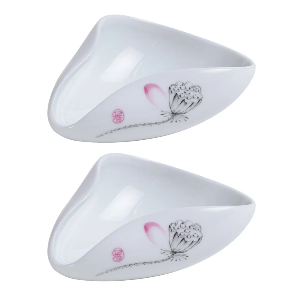 

2Pcs Ceramic Teaspoon Tea Spoon Elegant Teaspoon Tea Dispenser Tealeaf Holder