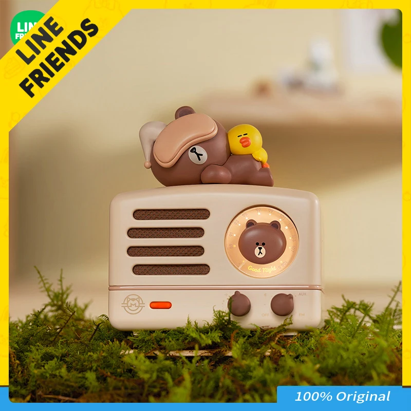 Line Friends Original x Elvis Audio Cartoon Cute Night Light Bluetooth Audio Radio Send Friends Gift Christmas Birthday Gift