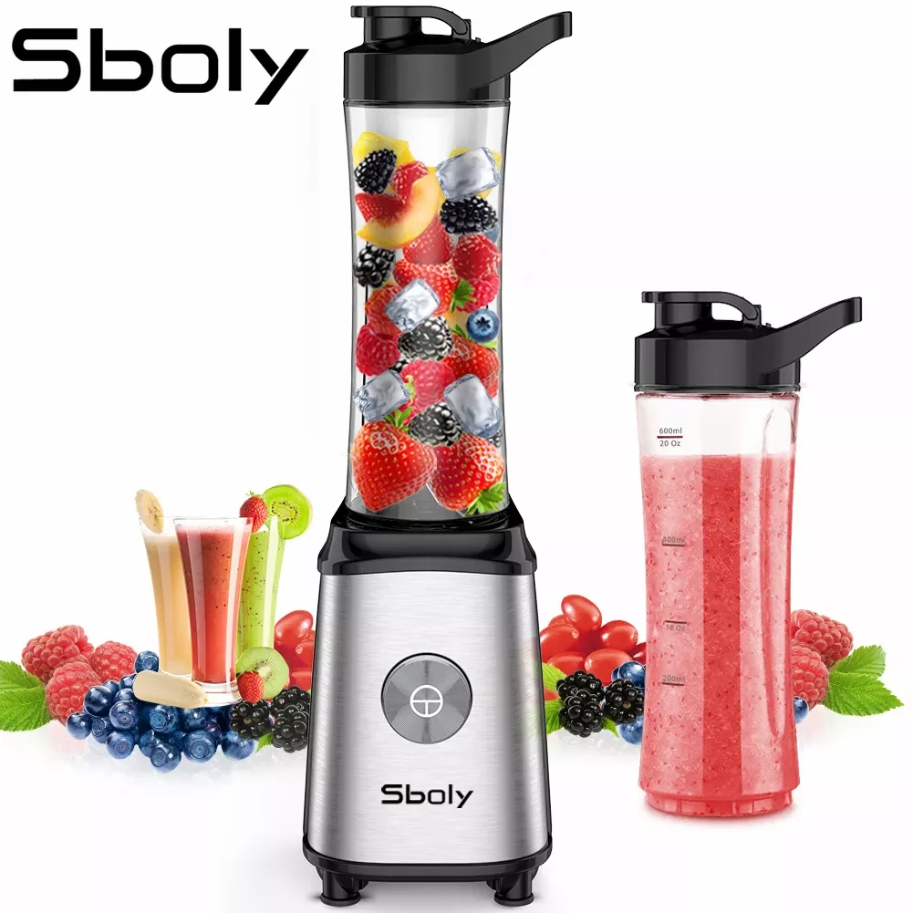 

NEW2023 Portable Blender Personal Sport Smoothie Maker Milkshake Juicer with 2 Bottles 350W Multifunction Juice Maker Machine