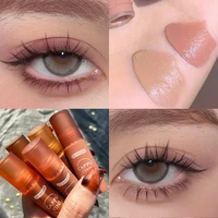 1pc matte nude liquid eyeshadow cream 6 colors long lasting waterproof eye shdaow blush natural cheek contour makeup cosmetic