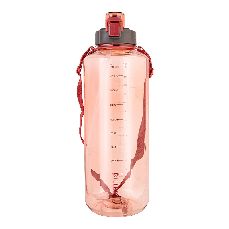 

2L Water Bottles Large Capacity Plastic Healthy Material Hot Sports Protein Straw Style Outdoor Travel Leakproof Drinkware NEW