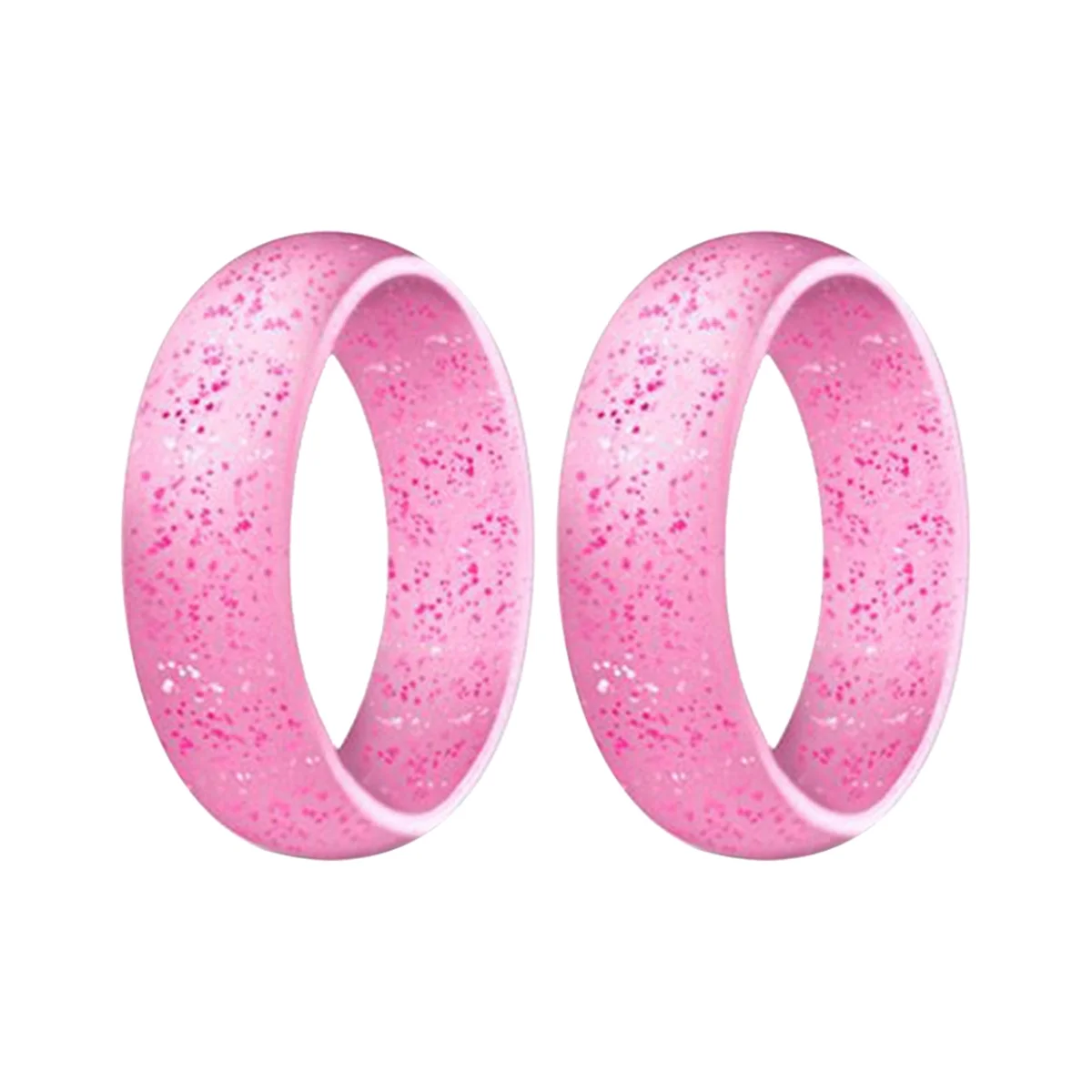 

Популярное женское Силиконовое обручальное кольцо 5,7 мм, экологичное розовое уличное Спортивное кольцо x2 6