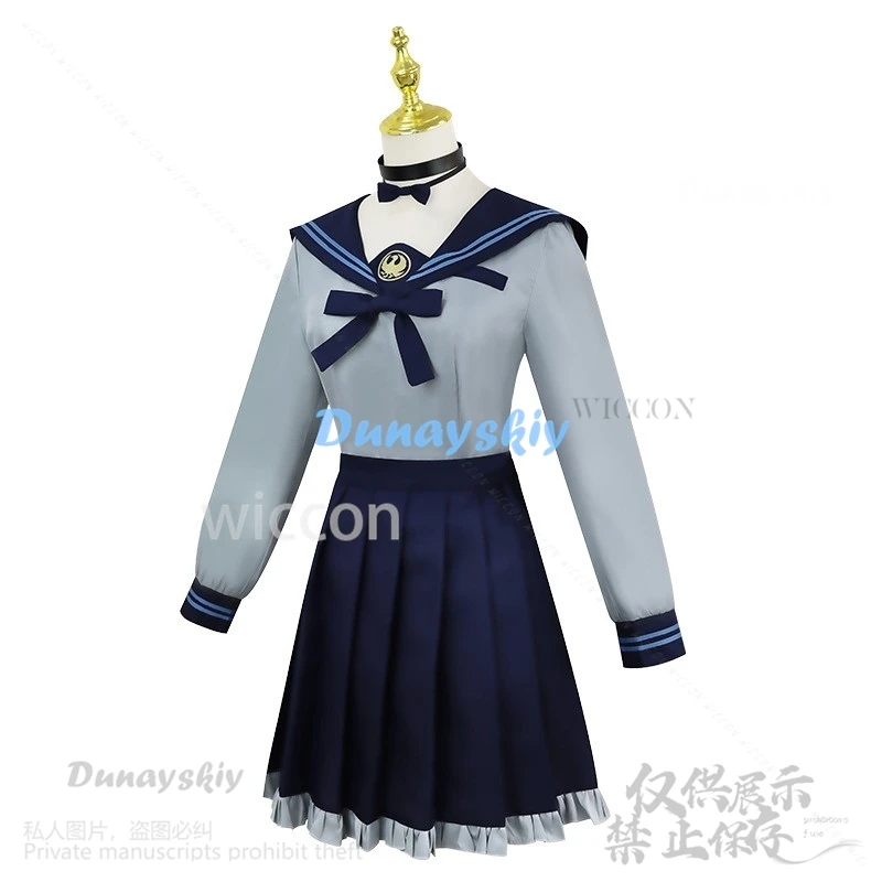 Костюм для косплея аниме Vtuber Hololive Juufuutei Hands школьная форма Jk платье парик YouTuber