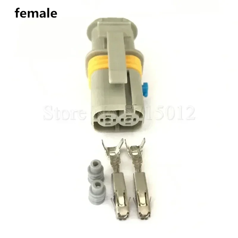 

2-отверстие 18286000002 Серый автомобильный разъем, вилка автомобильной лампы