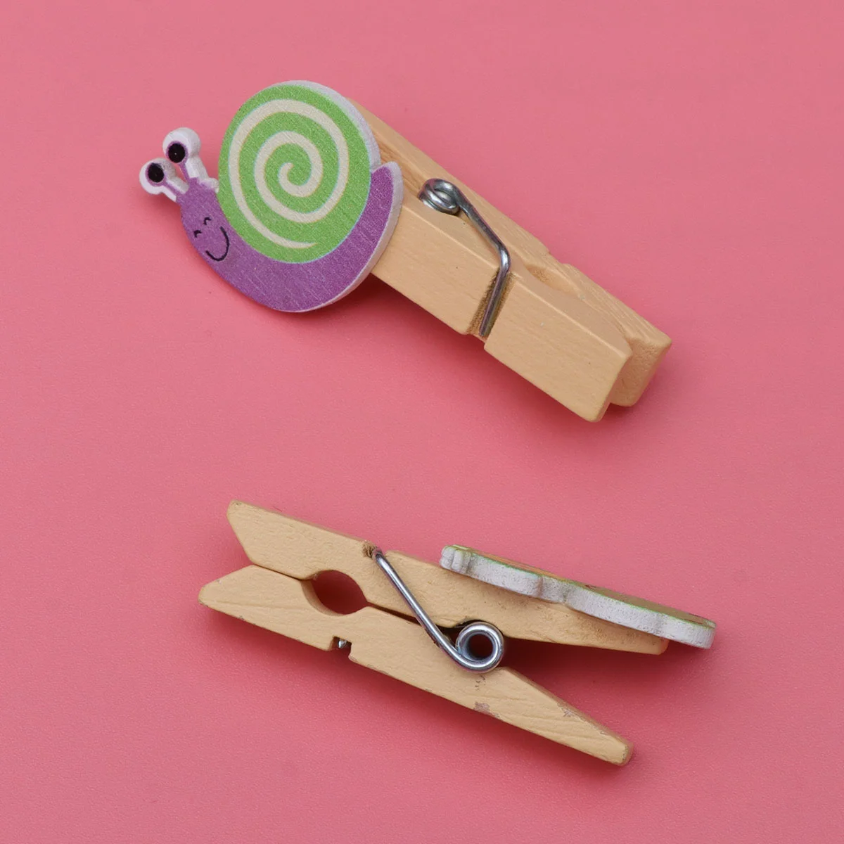 

10 Pcs Clothing Rack Wooden Coat Hanger Picture Clips Photographic Paper Bamboo