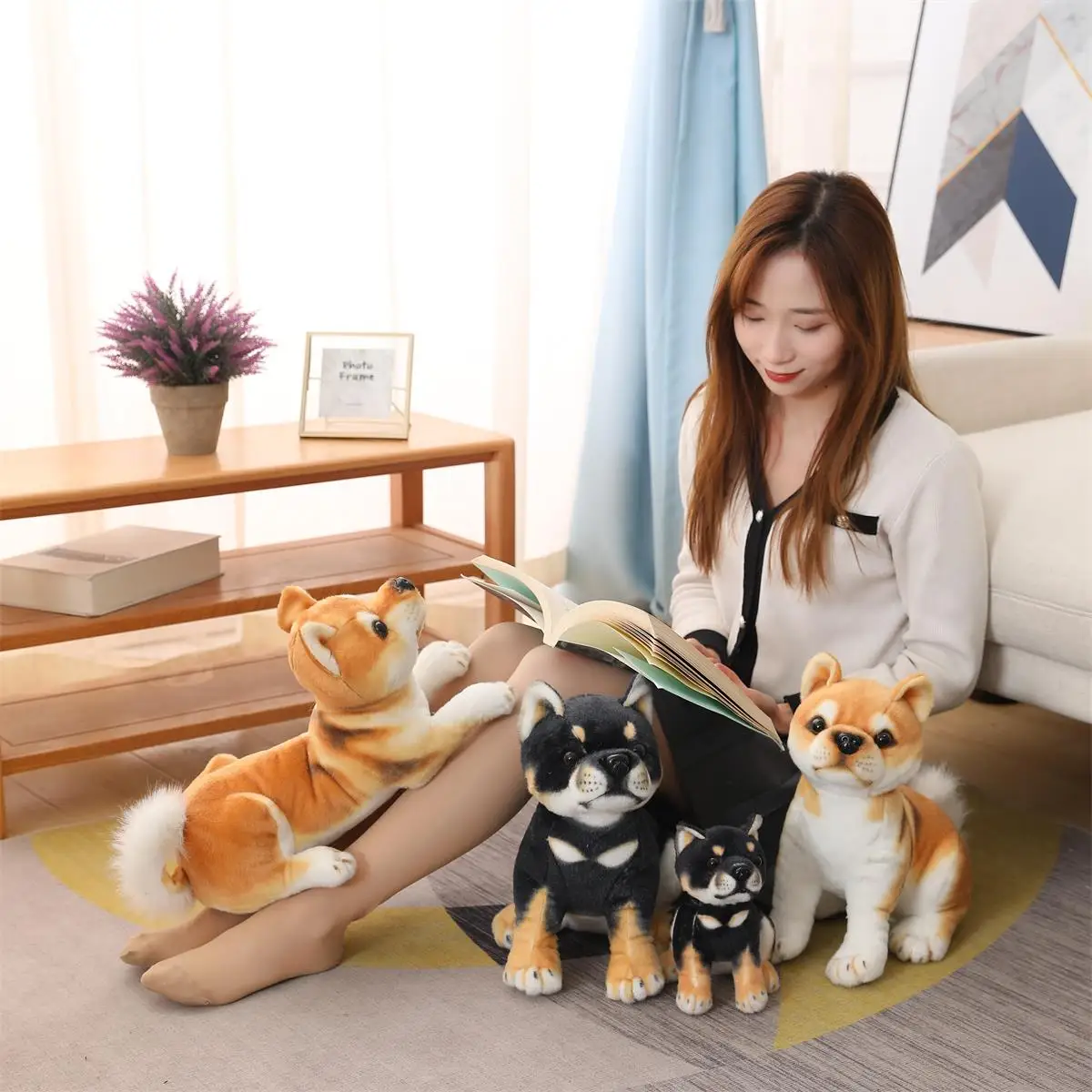 Имитация собаки Akita собака плюшевая игрушка Сиба кукла ину подушка ткань удобная