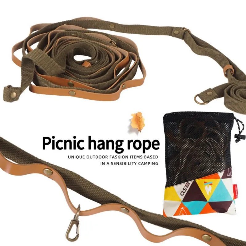 

Веревка подвесная для кемпинга, портативный шнурок с навесом, ремешок для хранения, походов, аксессуар для палатки
