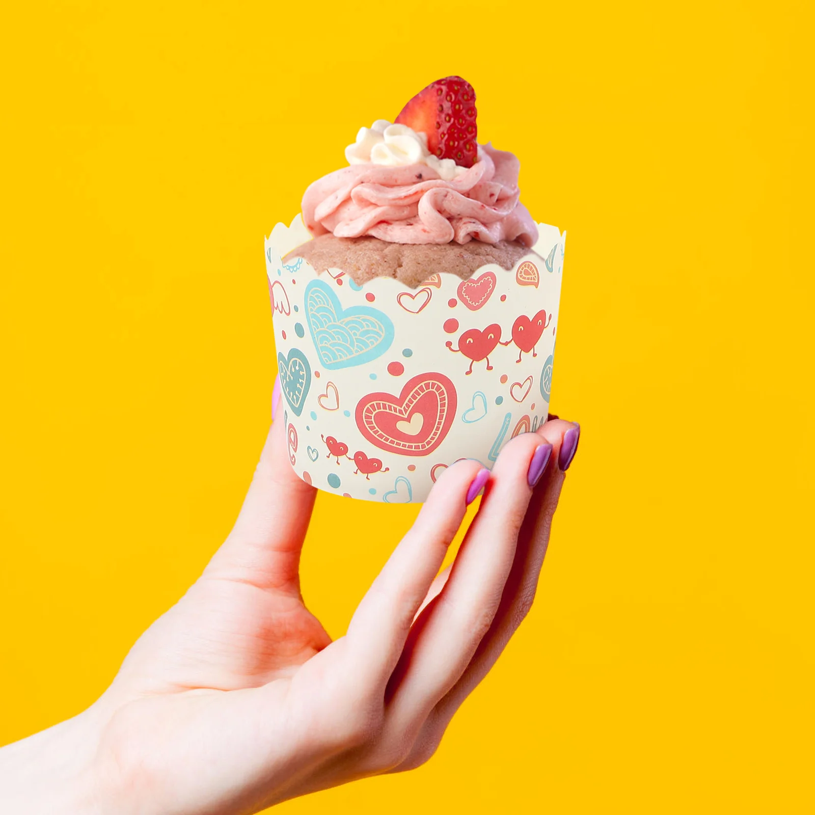 

Cupcake Wrapper Cup Muffin Baking Paper Liner Cake Holder Sleeve Tray Case Party Wedding Heart Greaseproof Bakery Cups Wrappers