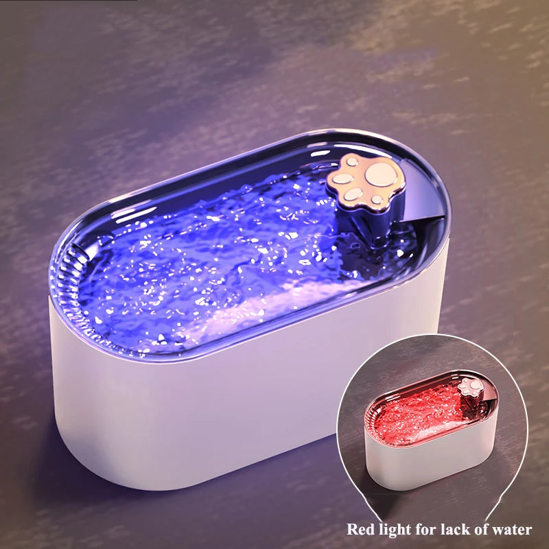 

Умный питьевой фонтан для домашних животных, бесшумный питьевой фонтан, автоматическая поилка, USB зарядка, Электрический питьевой диспенсер с фильтром из активного угля