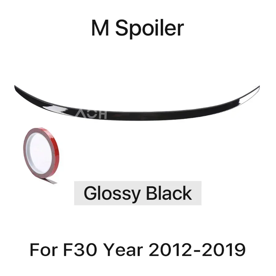 

Для BMW 3 серии F30 2012-2019 задний бампер из углеродного волокна, спойлер багажника, губа MP M4 PSM, стиль, разделитель крыла, глянцевый черный