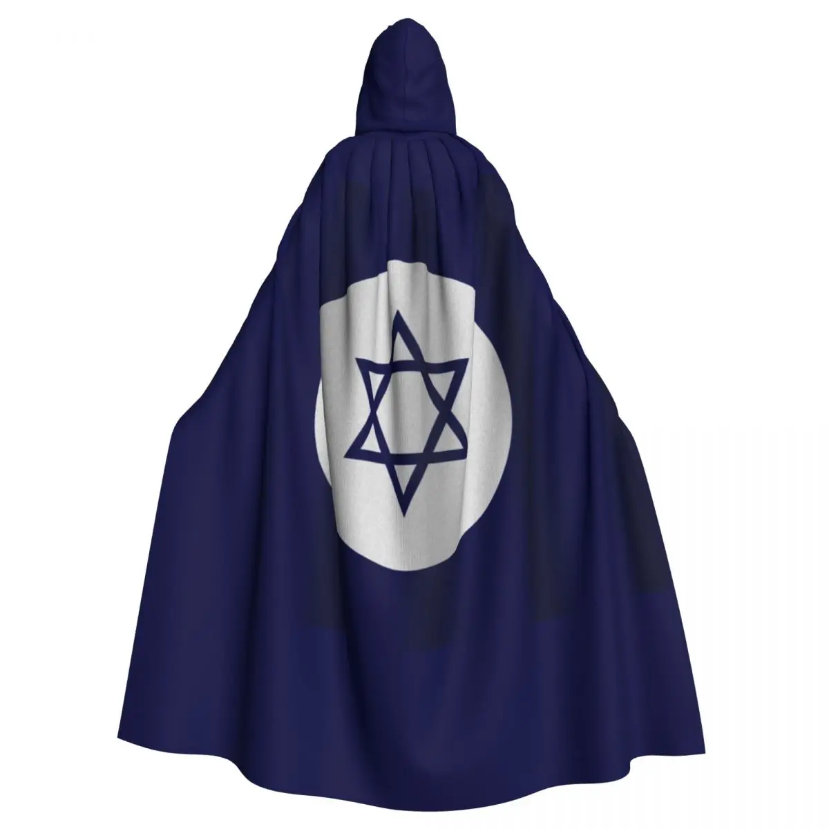 

Unisex Adult The Flag Of Israel Cloak with Hood Long Witch Costume Cosplay