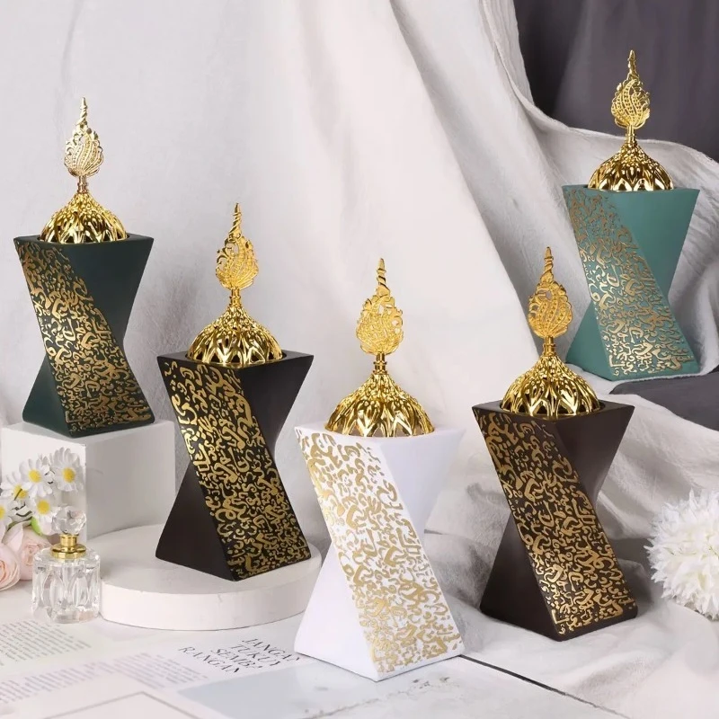 Фото Курильница для благовоний из смолы, курильница для бахур, курильница для угля, для йоги, спа, ароматерапии, офиса, домашнего декора №1