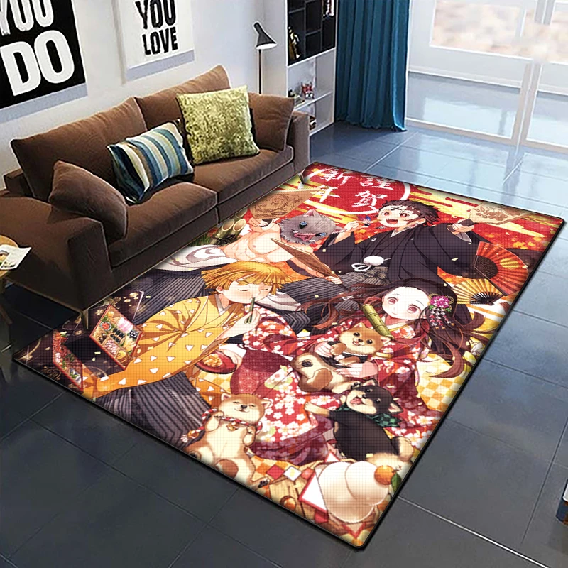 

Demon Slayer custom carpet camping mat kitchen mat yoga mat washroom floor mat decoracion room kitchen mat living room carpet