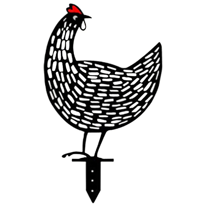 

Декор для куриного двора/сада, декоративное напольное украшение для художественной лужайки, фермерского дома, ажурное украшение в форме жи...