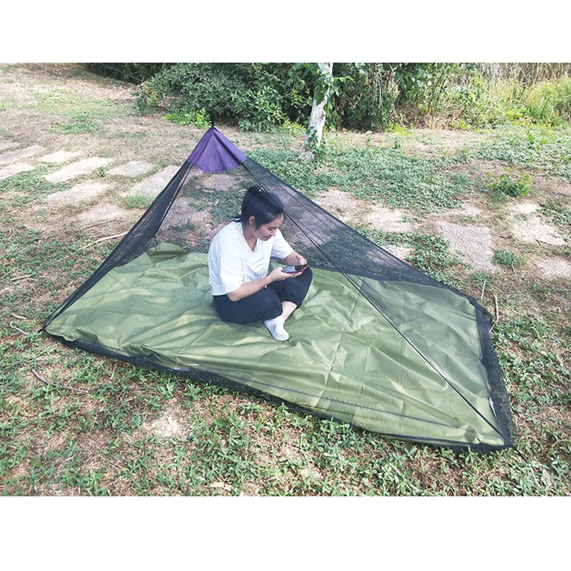 

Outdoor camping triangle tent field anti-mosquito mosquito net full mesh breathable tent outdoor