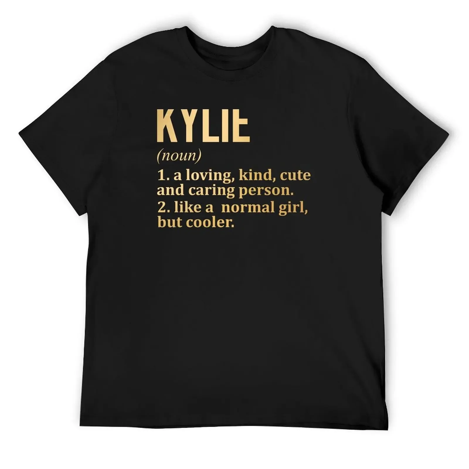 Футболка Kylie Name Definition in Gold быстросохнущая футболка в стиле аниме компрессионная