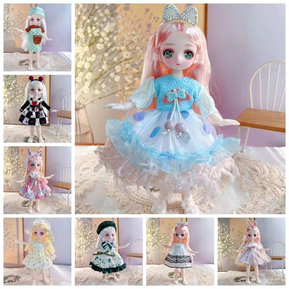 С одеждой Кукла BJD 3D глаза Имитация глаз Шарнирная кукла 1/6 Симпатичные съемные