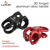 lunje bicycle handlebar stem mtb power aluminum alloy 31 845mm plus or minus 10%c2%b0 climbing hollow stand pipe bicycle parts