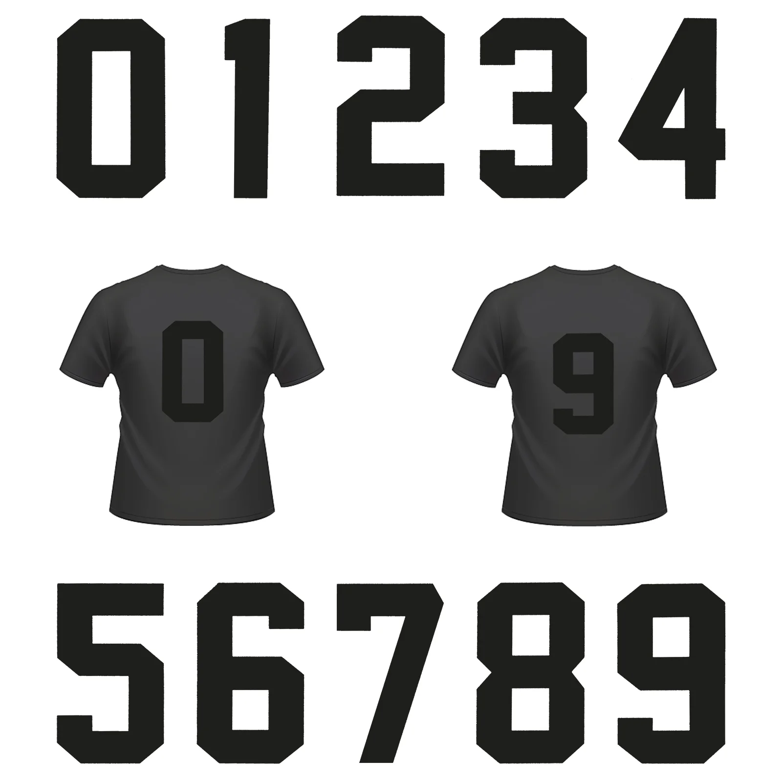 

Transfer Ironheat Number Sticker Diy Clothing Patchesstickers Numbers Decals Shirt T Decor Appliques Decal Clothes Fabric