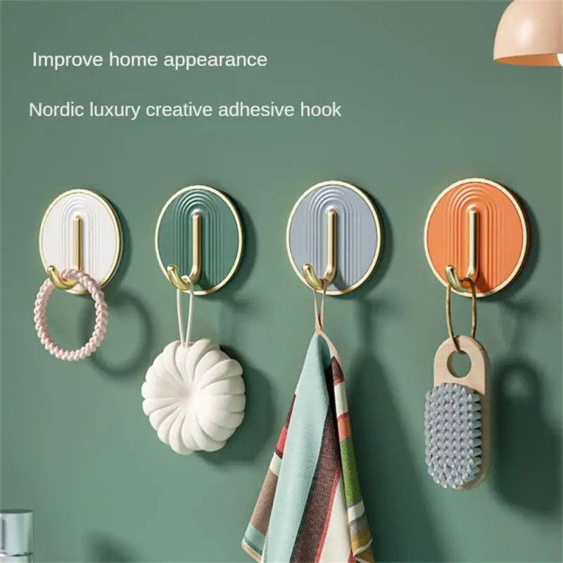 

Small Size Punch-free Sticky Hook Hook Stable Door Hook Gold-plated Hook Toilet Hook Light Luxury Hook Durable Convenient Access