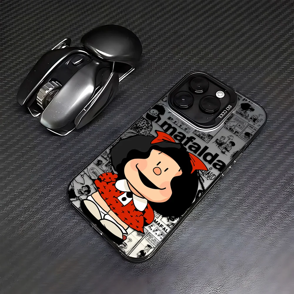 Чехол для телефона Cute Disneys M-Mafaldas Girl Xiaomi Redmi Note 7 8 9 9S 10 11 12 13 14 Pro Plus 4G 5G матовая задняя