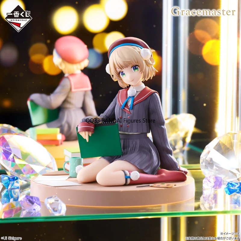 Фото Оригинальная фигурка BANDAI Ichiban Kuji VTuber Shigure Ui 1/6 Gracemaster, призовая модель, коллекционная фигурка, украшение для рабочего стола №4