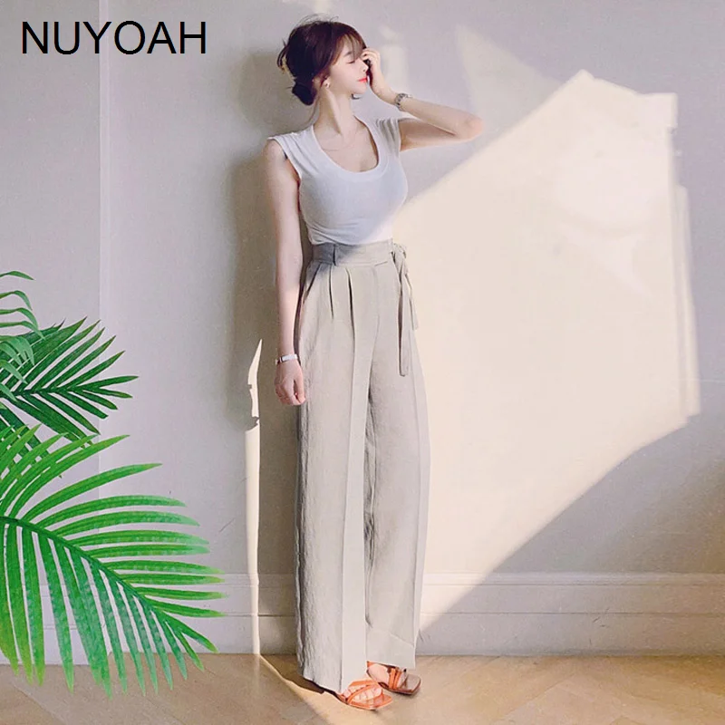 

Женский Повседневный костюм, новый сексуальный трикотажный топ с открытой спиной и u-образным вырезом, облегающие брюки с высокой талией и ш...