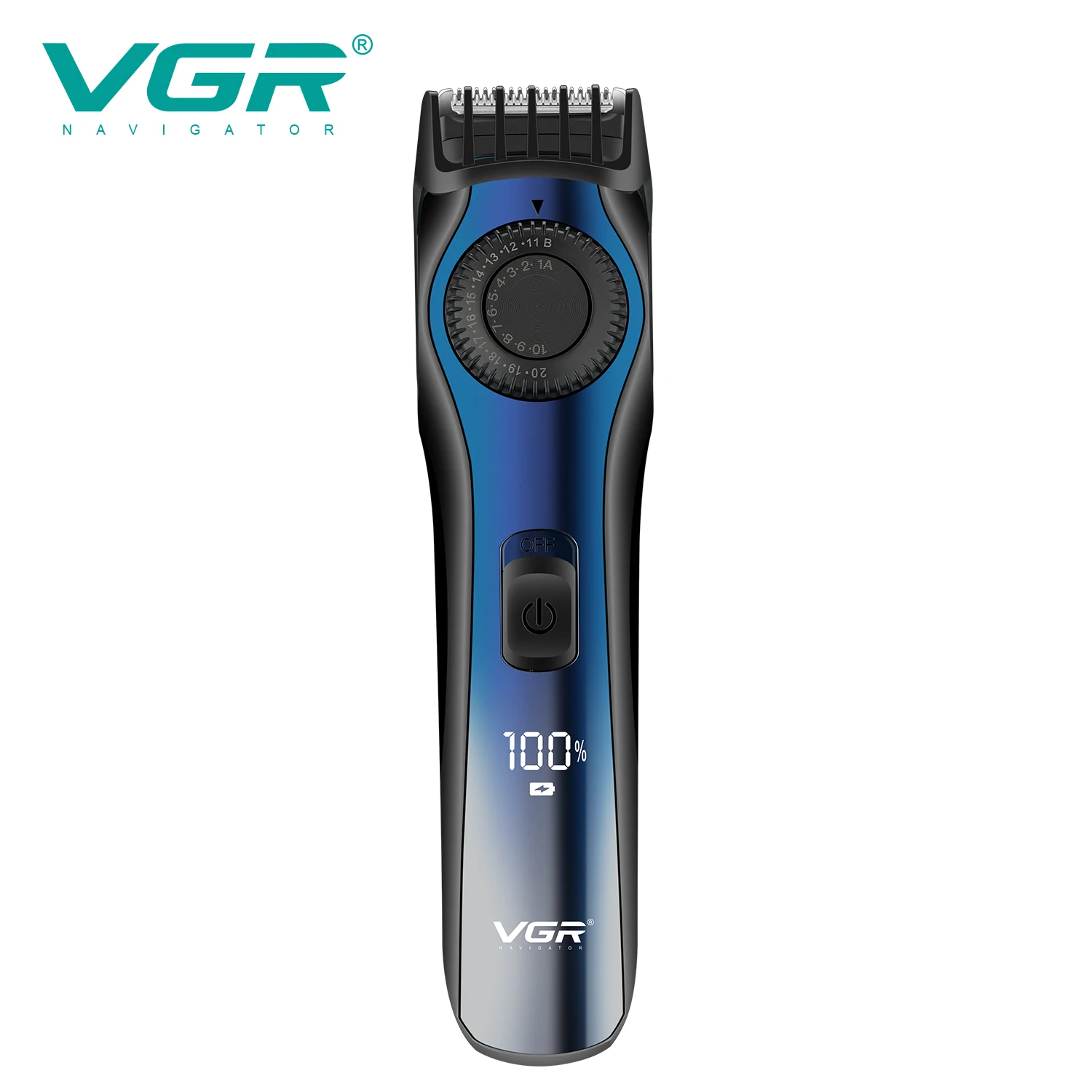 

VGR Hair Trimmer Adjustable Hair Clipper Rechargeable Trimmer Professional Electric Beard Clipper Cordless Trimmer for Men V-080