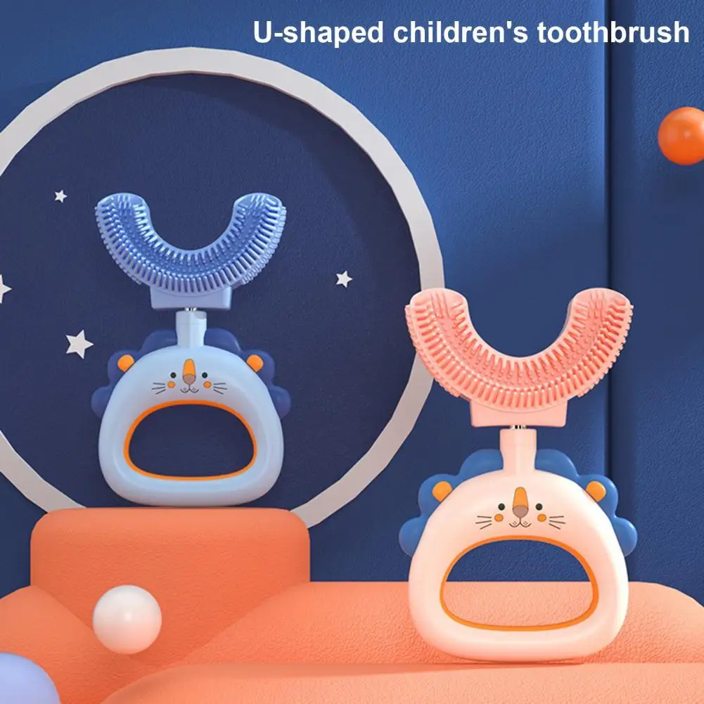

Cleaning Toothbrush Functional Universal Easy to Hold U-shaped Children Toothbrush for Personal Use Toothbrush Oral Brush