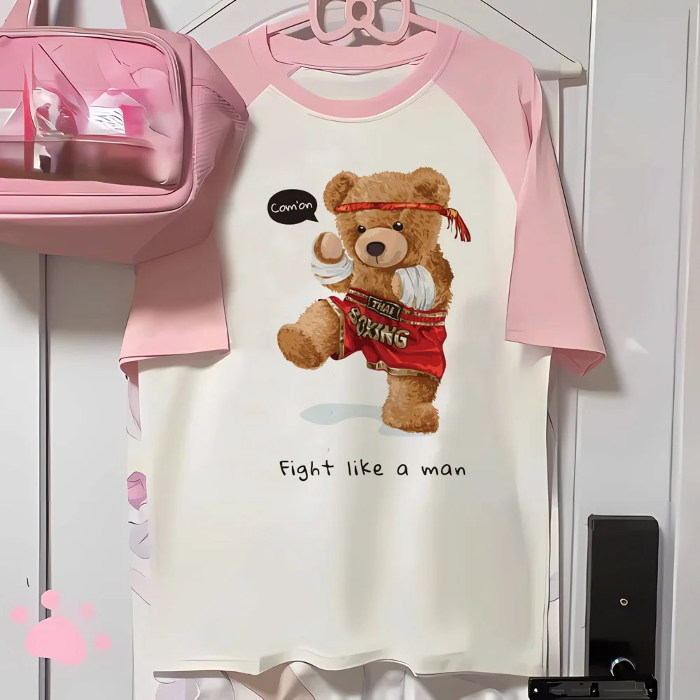 Футболки Muay Thai женская летняя футболка Женская забавная одежда в стиле Харадзюку