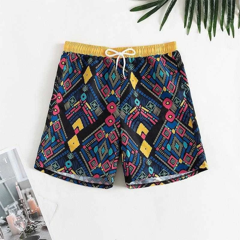 

Fashion Printed Five Point Swimming Bikinis Trunks Womens Beach Spring Swimsuit