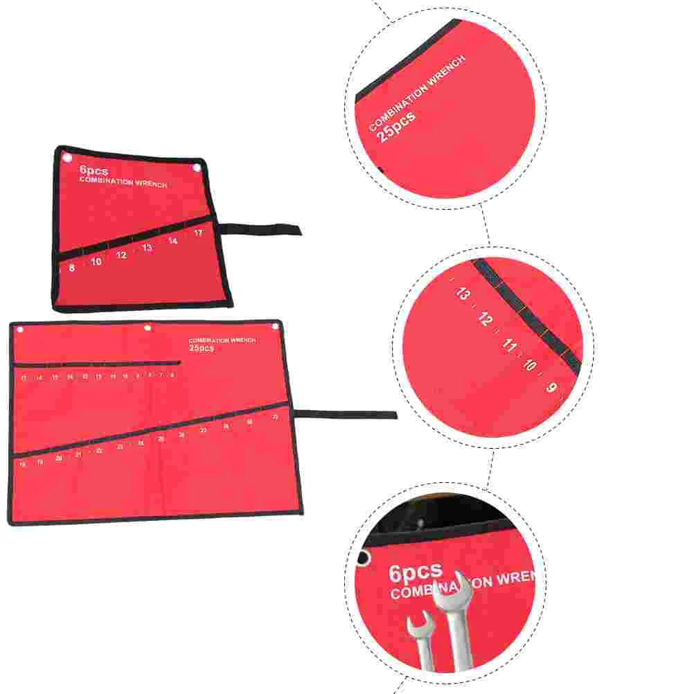 2 шт. отвертка для инструментов холщовый чехол органайзер гаечных ключей
