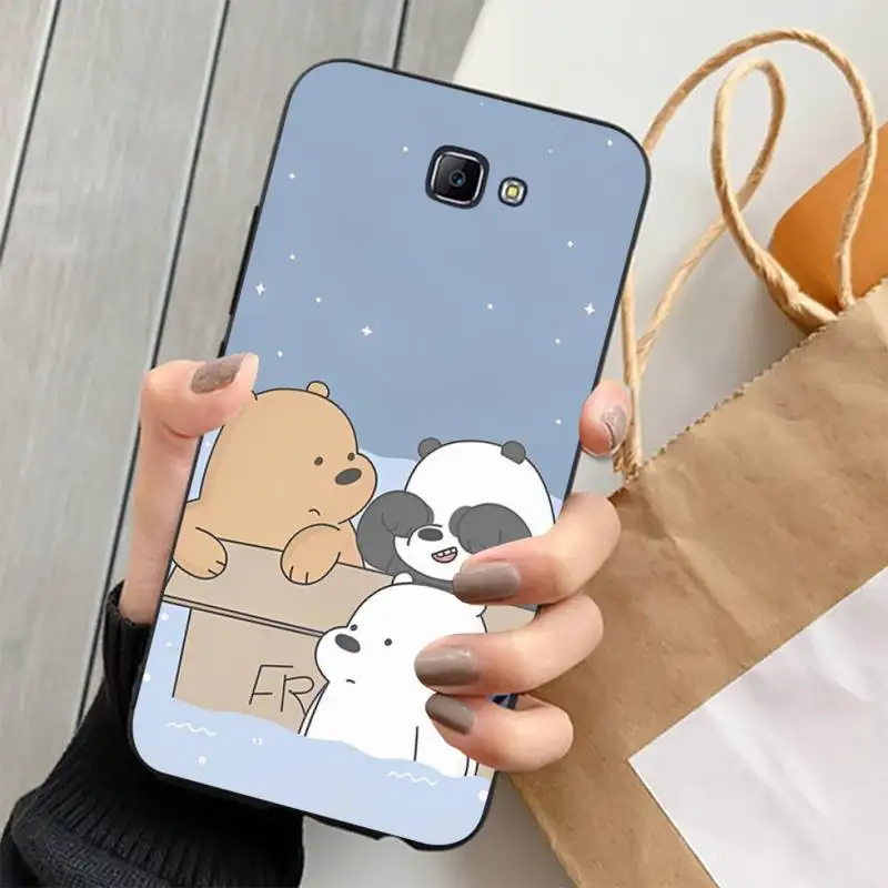 Cute Cartoon Bear Phone Case for Samsung J 2 3 4 5 6 7 8 prime plus 2018 2017 2016 core