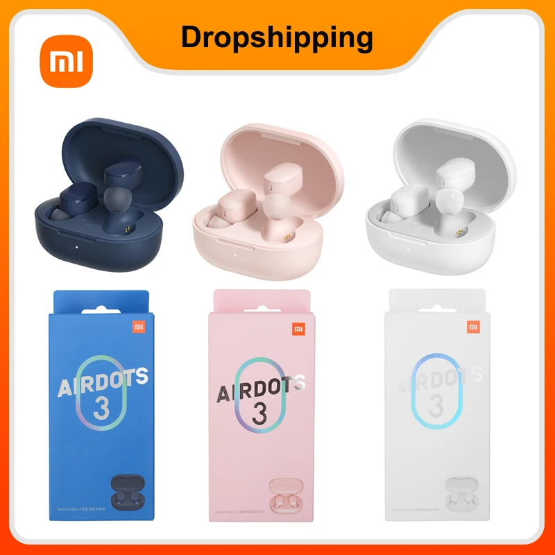 

TWS-наушники Xiaomi Redmi AirDots 3, беспроводные наушники-вкладыши, Bluetooth-гарнитура, модные музыкальные наушники, синие, розовые, белые